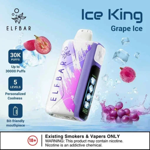 Elf Bar Ice King – Grape Ice – 30K